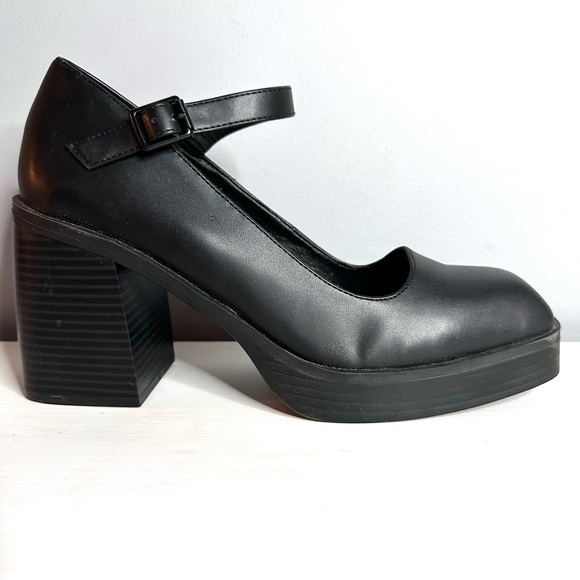 MIA - Ophia, Women’s, Black Chunky Mary Jane Heels, Platform, Size 8.5, NWOT, - Picture 5 of 11